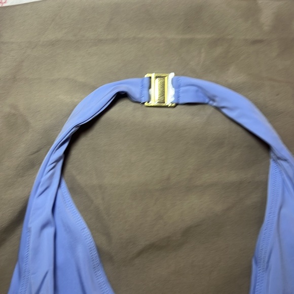 Oh Polly Halterneck Cut-Out Mini Dress Periwinkle Blue - Picture 7 of 11